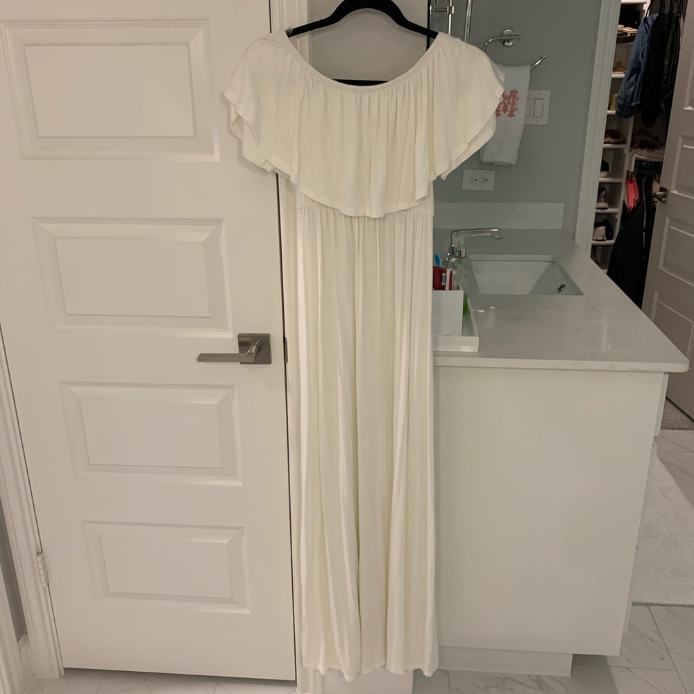 NWT pink blush off shoulder dress